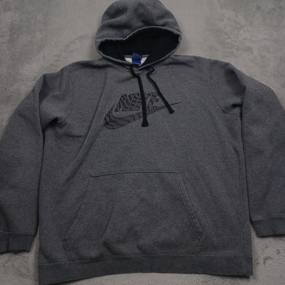 Nike Sweater Mens‎ XL Gray Hoodie Pullover Casual Gym Training Streetwear